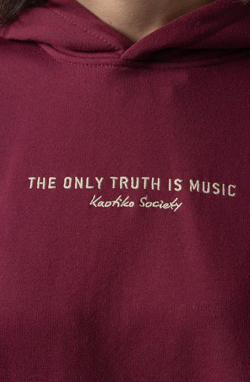 Sudadera The Only Truth Is Music Wine