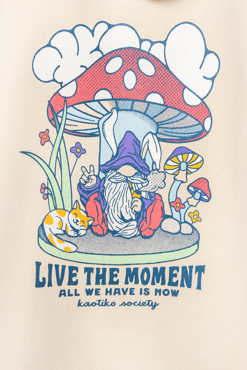 Sudadera Live The Moment Bone