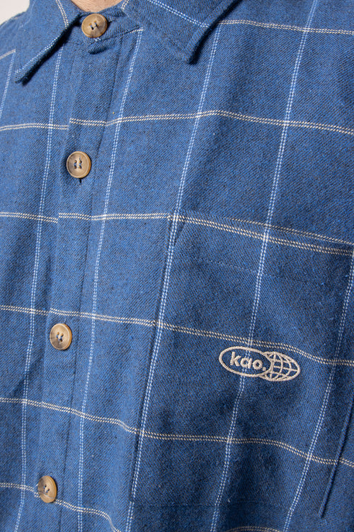 Milton Checked Shirt Blue