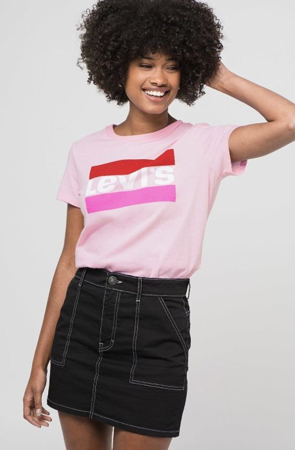 Camiseta Levi's The Perfect Logo Pink Lady