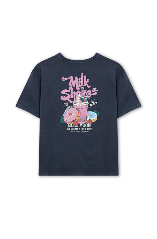 Navy Milkshake Washed T-Shirt