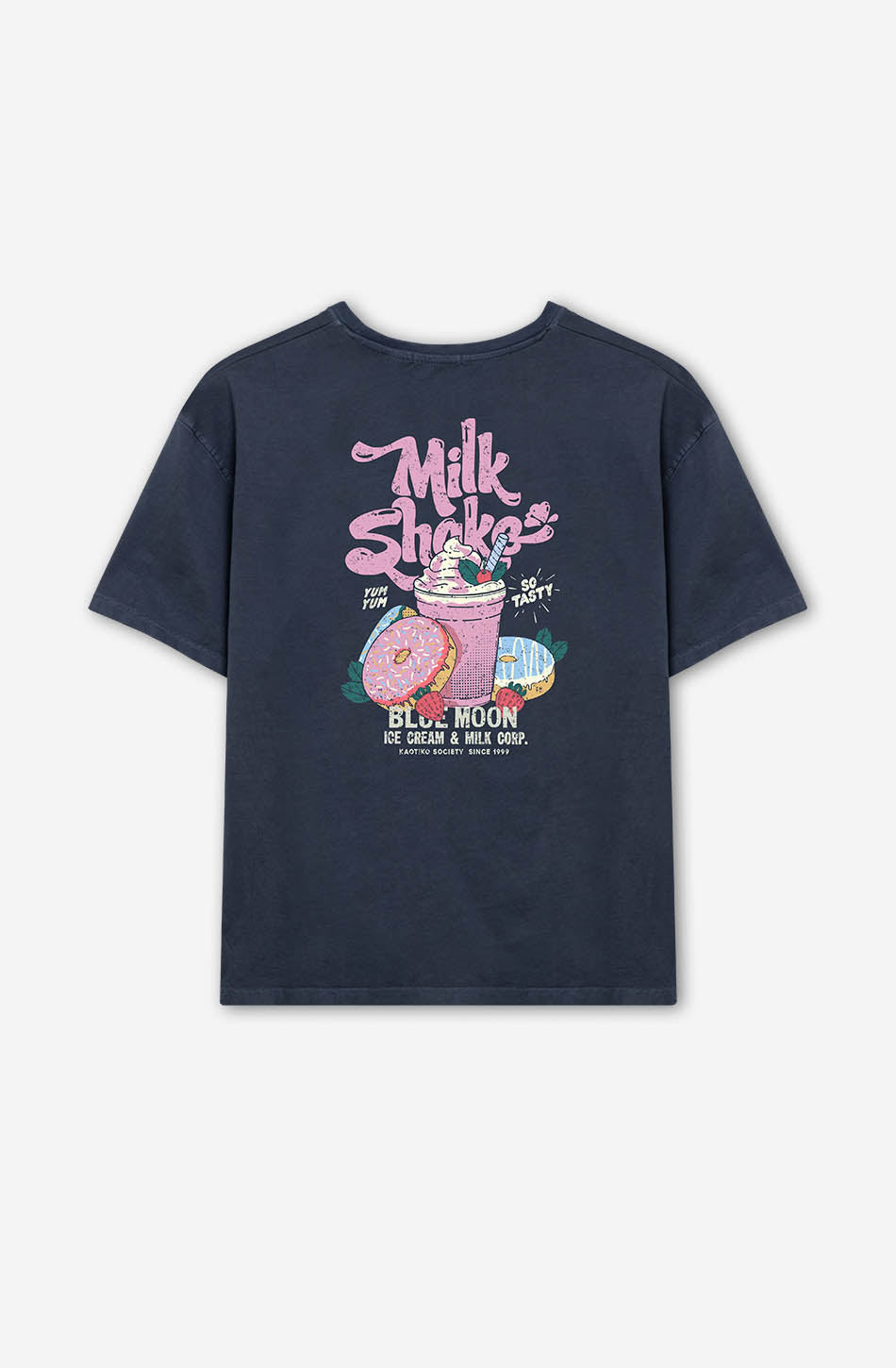 Navy Milkshake Washed T-Shirt