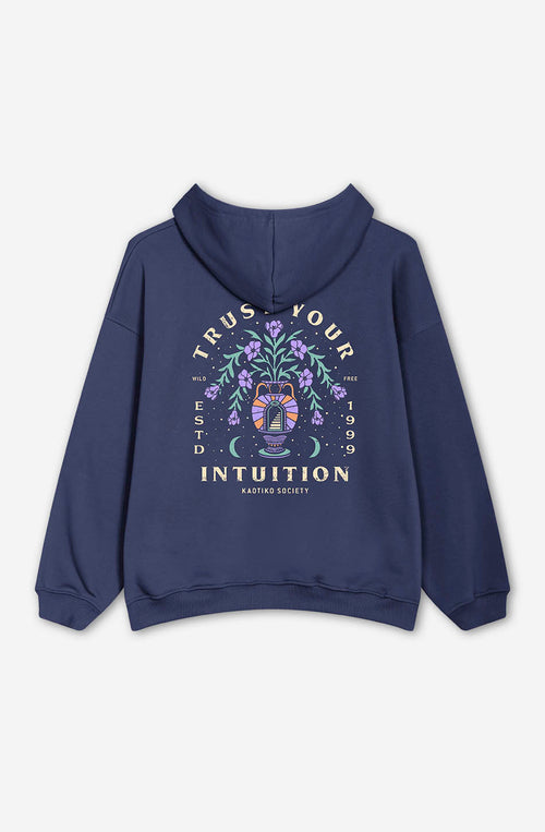 Trust Your Intuition Dark Lilac Washed Sweatshirt