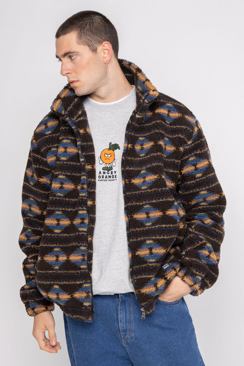 Zion Brown Fleece Jacket