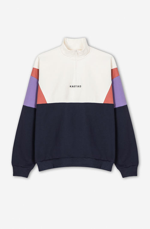 Sudadera Arthur Ivory/Cresent /Navy