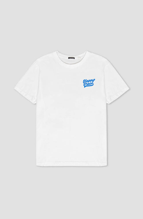 Camiseta Washed Happy Place White