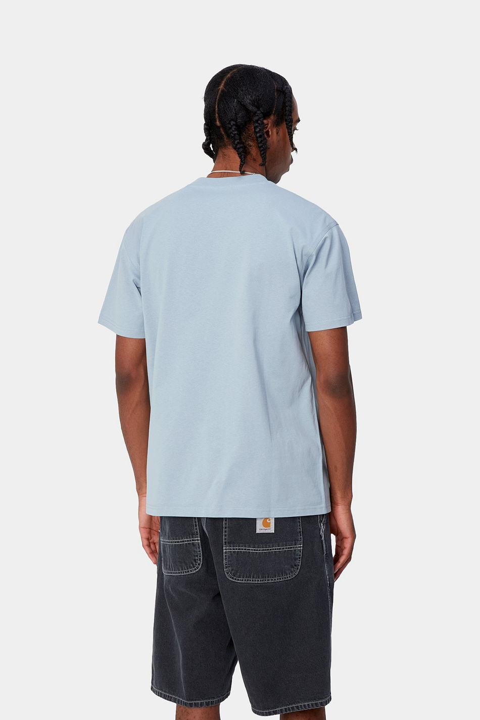 Camiseta Carhartt WIP American Script Frosted Blue