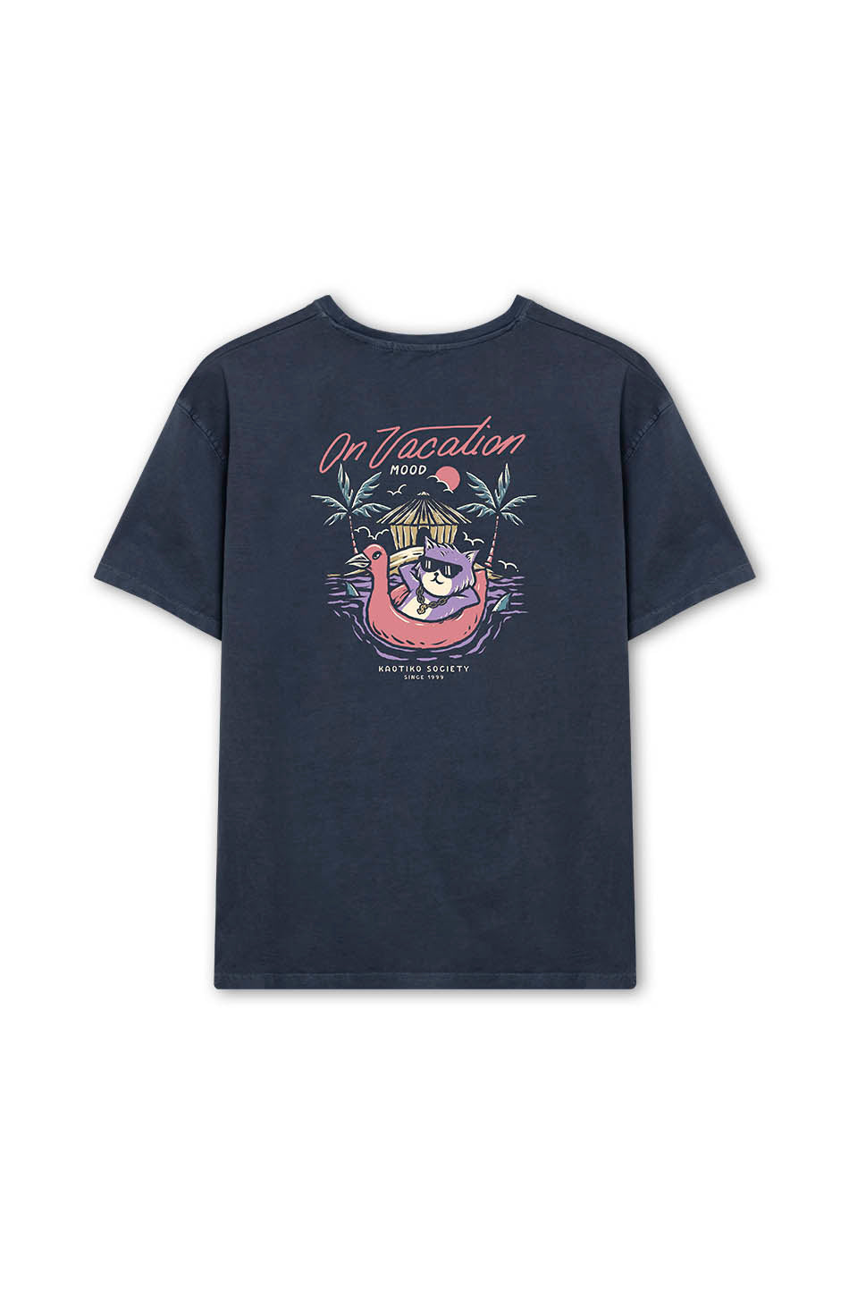 Camiseta Washed On Vacation Navy