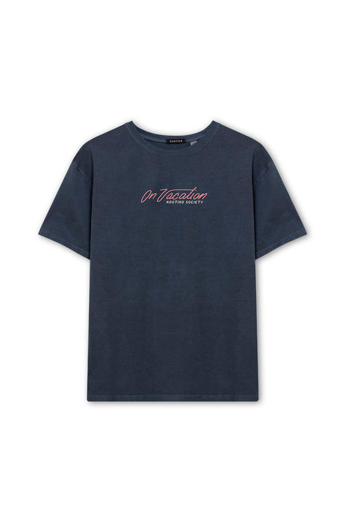 Camiseta Washed On Vacation Navy