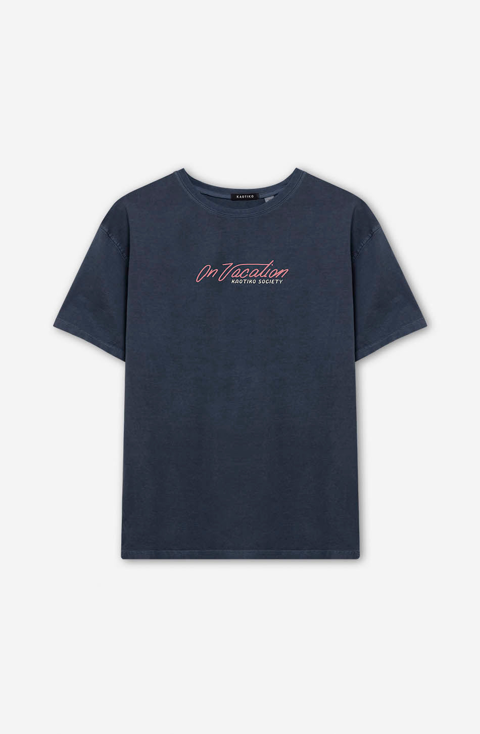 Camiseta Washed On Vacation Navy