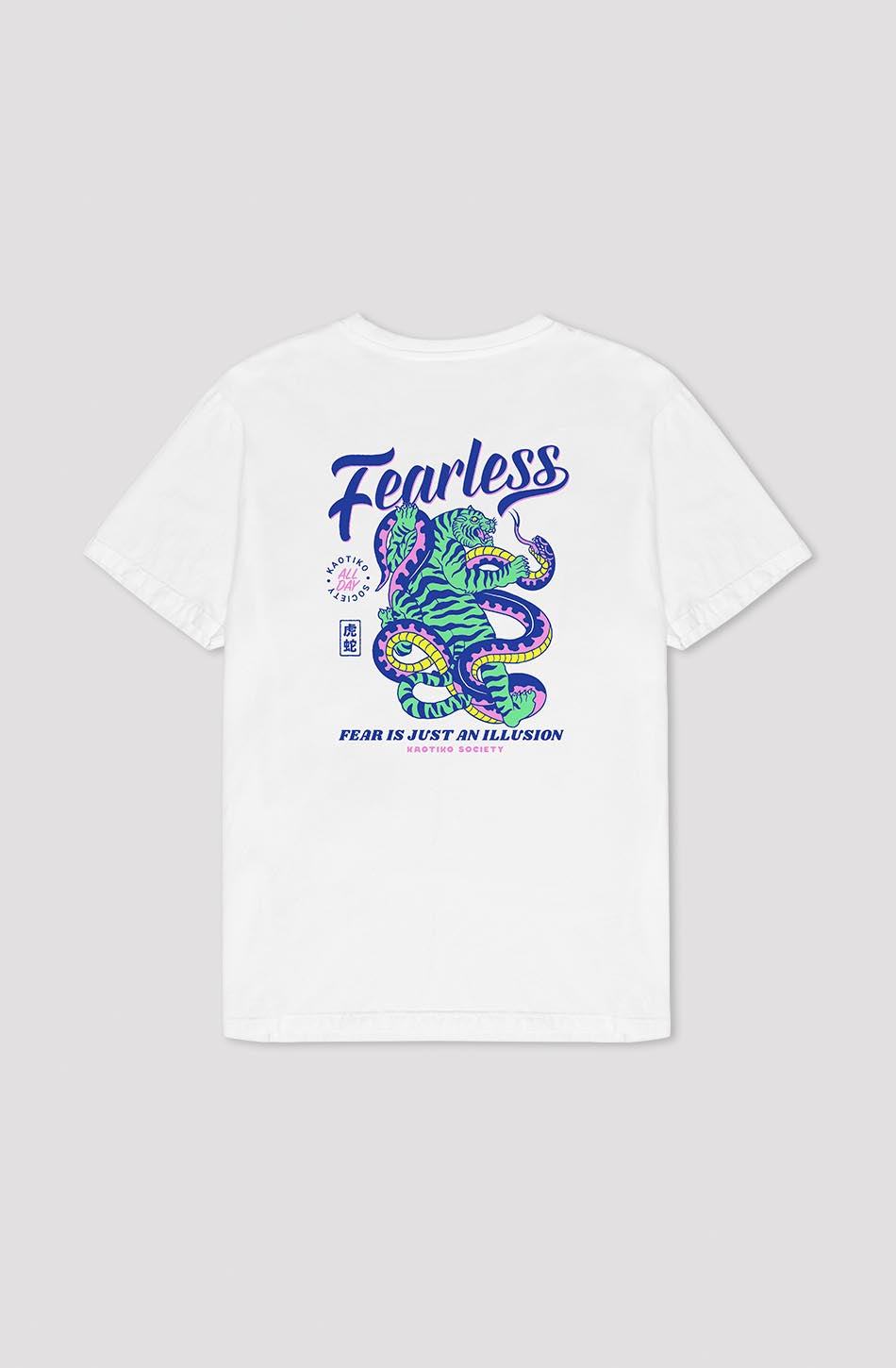 Camiseta Washed Fearless White