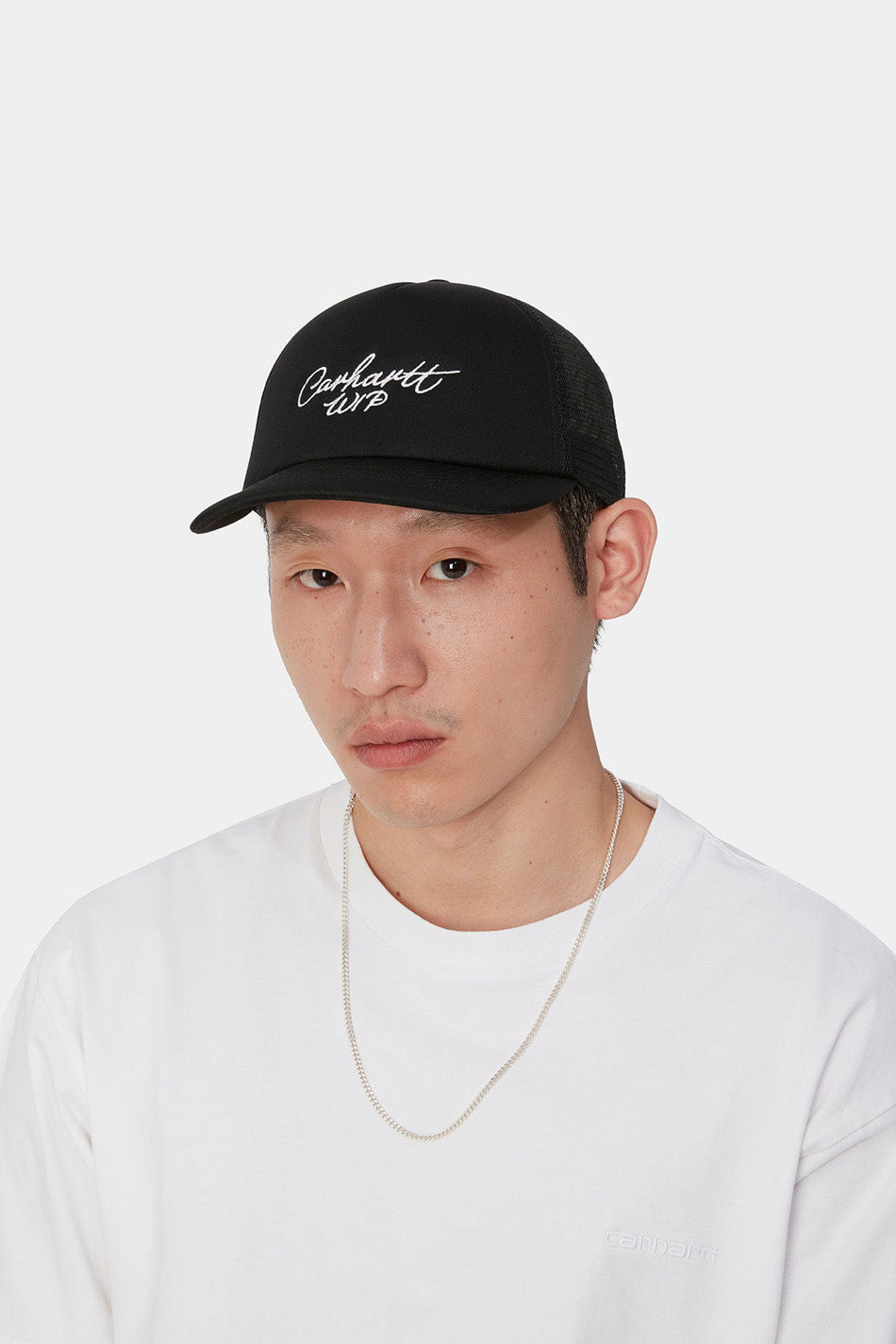 Carhartt Wip Signature Trucker Black/White Cap