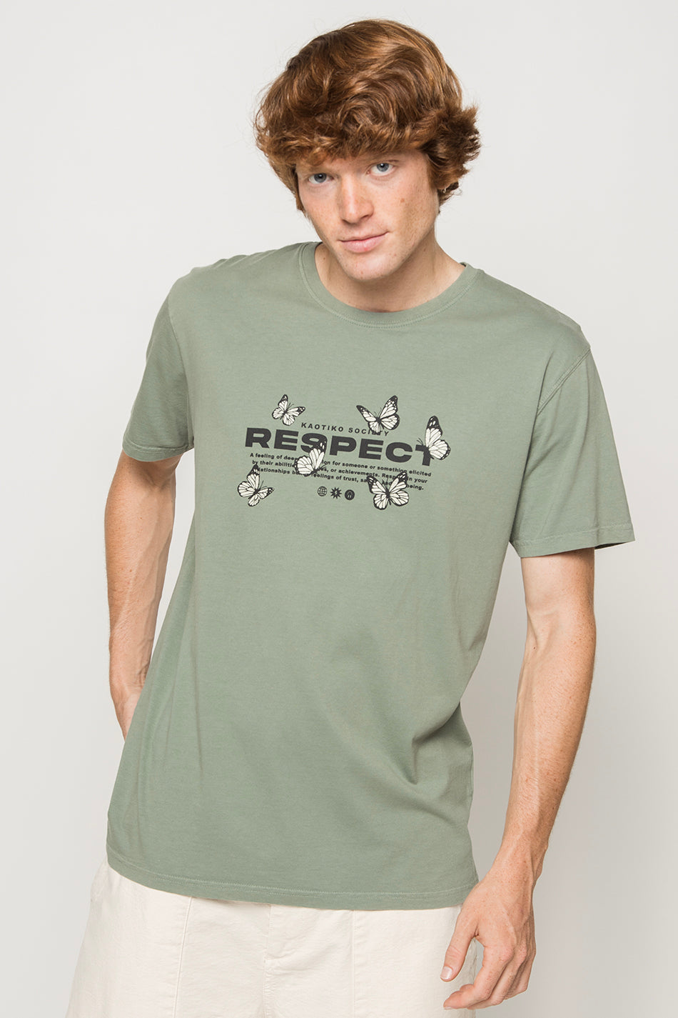 Camiseta Washed Respect Army