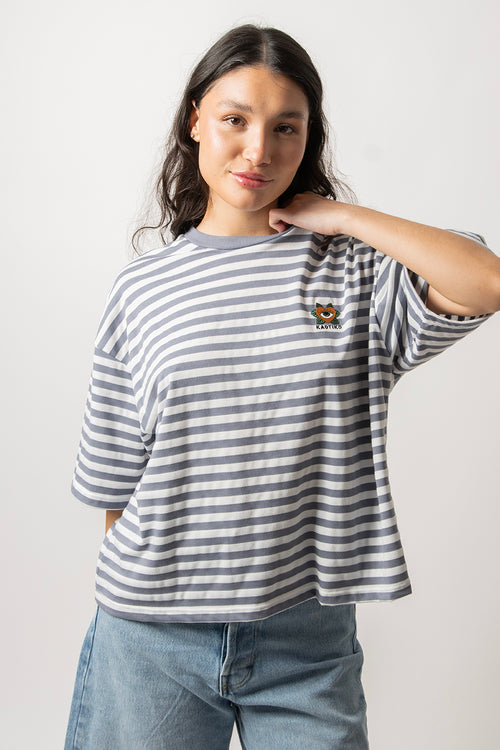 Camiseta Violet Heart Stripes