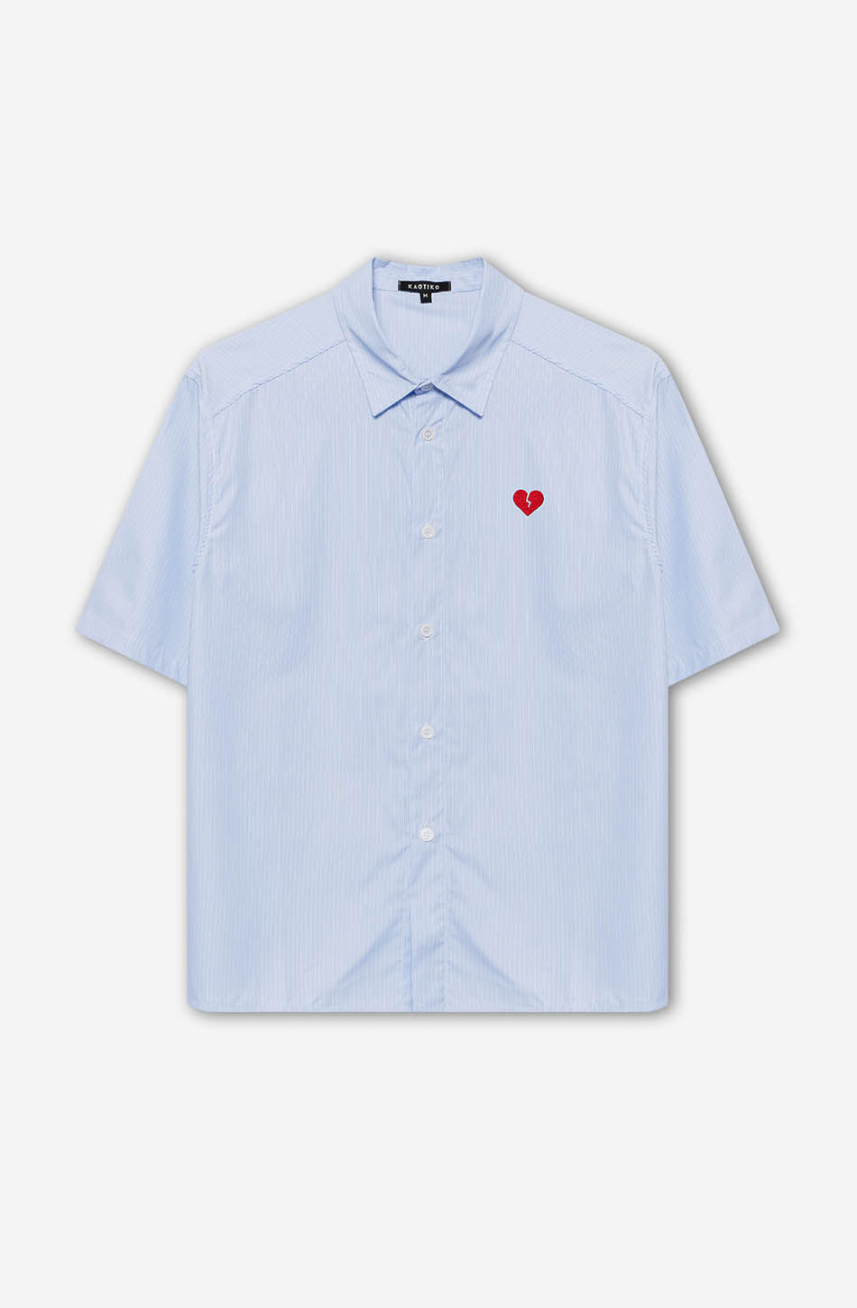 Camisa Loui Heart Blue/ White Stripes