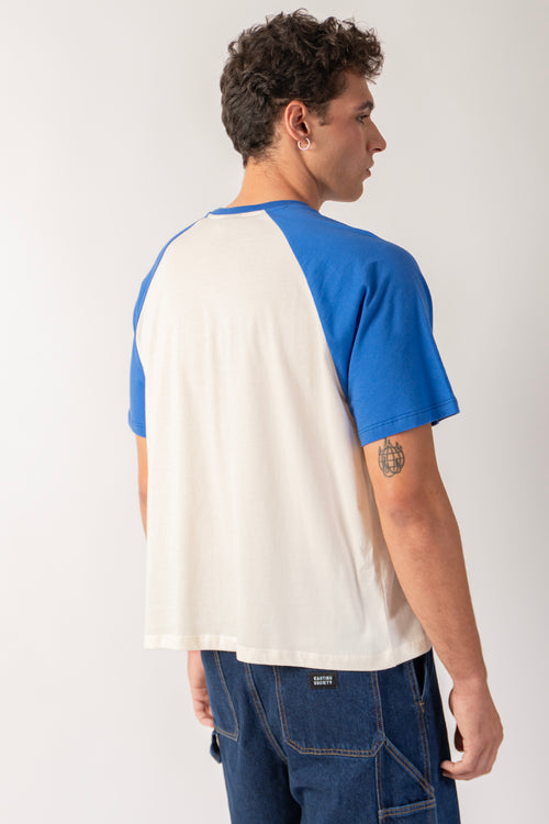 Rang Piero T-shirt Ivory/ Royal