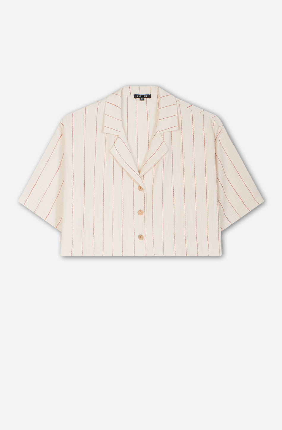 Camisa Barbacoa Stripes Ivory/ Burgundy