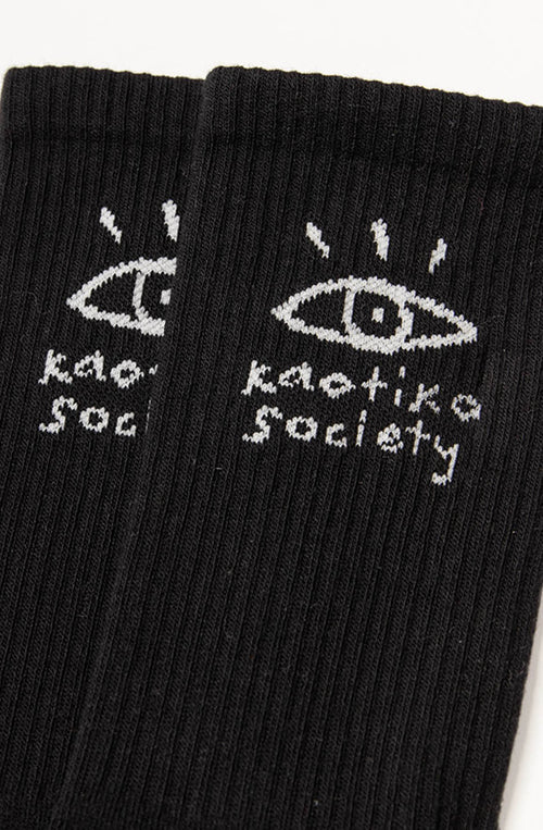 Eye Society Black Sock