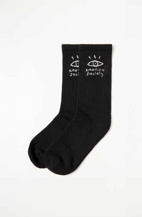 Eye Society Black Sock