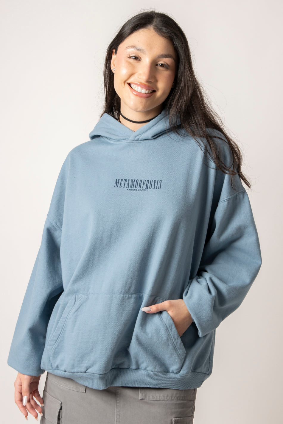 Washed Metamorphosis Blue Fly Sweatshirt