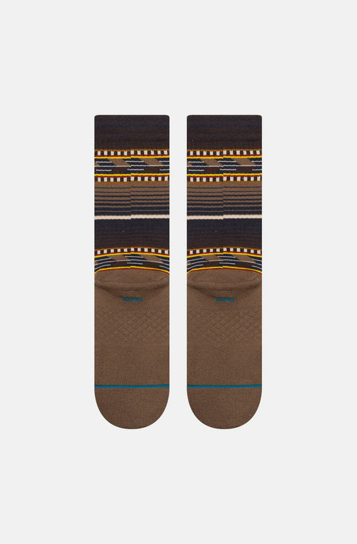 Stance Cedar Rock Crew Socks Brown