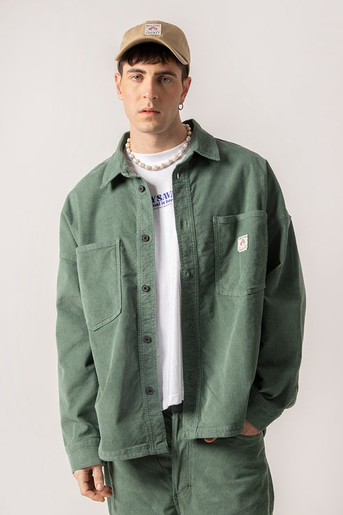 Corduroy Mushroom Fresh Green Shirt