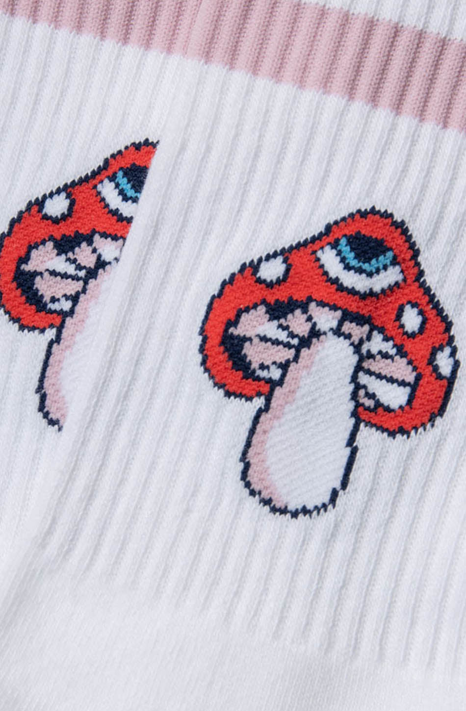 White Mushroom Socks