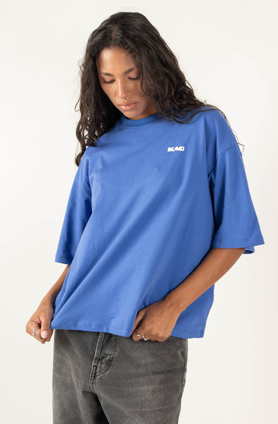 Camiseta Cropped Waiting For You Royal