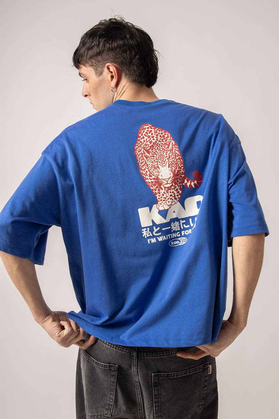 Cropped Waiting For You Royal T-Shirt