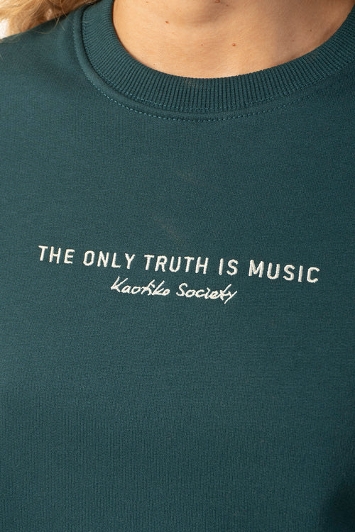 Sudadera The Only Truth Is Music Salvia