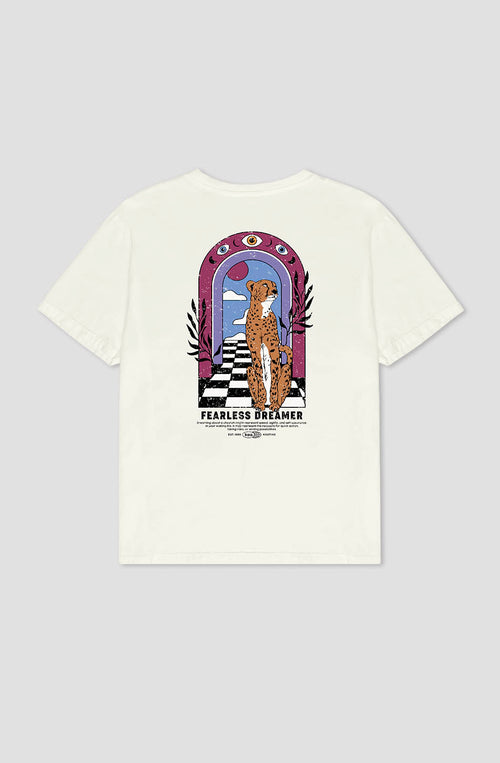 Washed Fearless Dreamer Ivory T-shirt