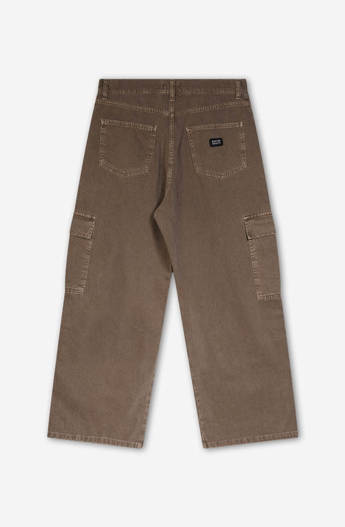 Pantalón Cargo Loose Washed Brown