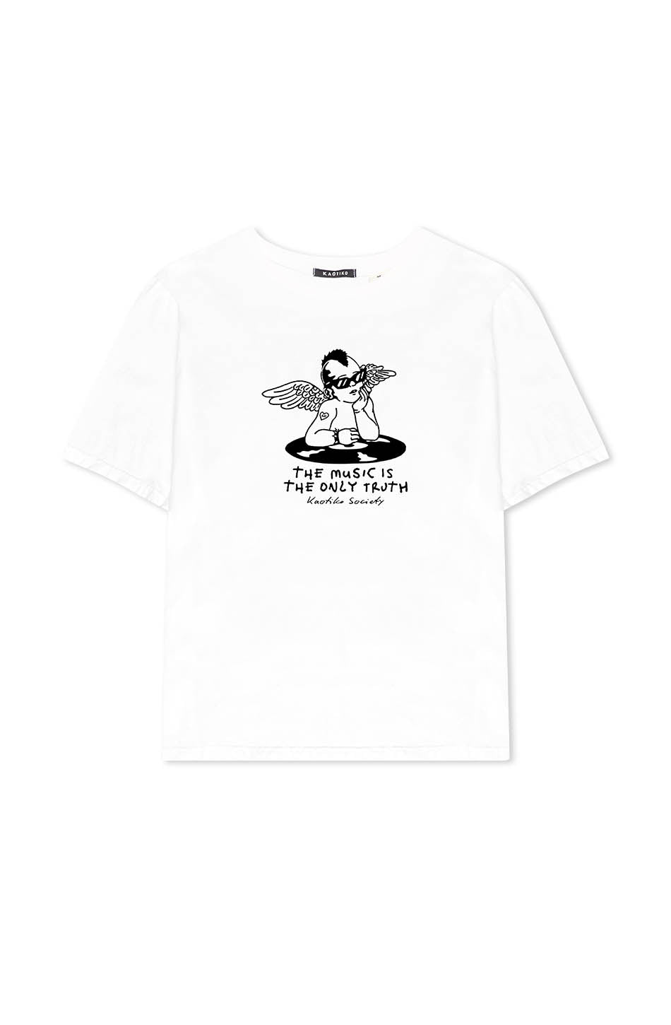 Camiseta Washed Punk Angel White