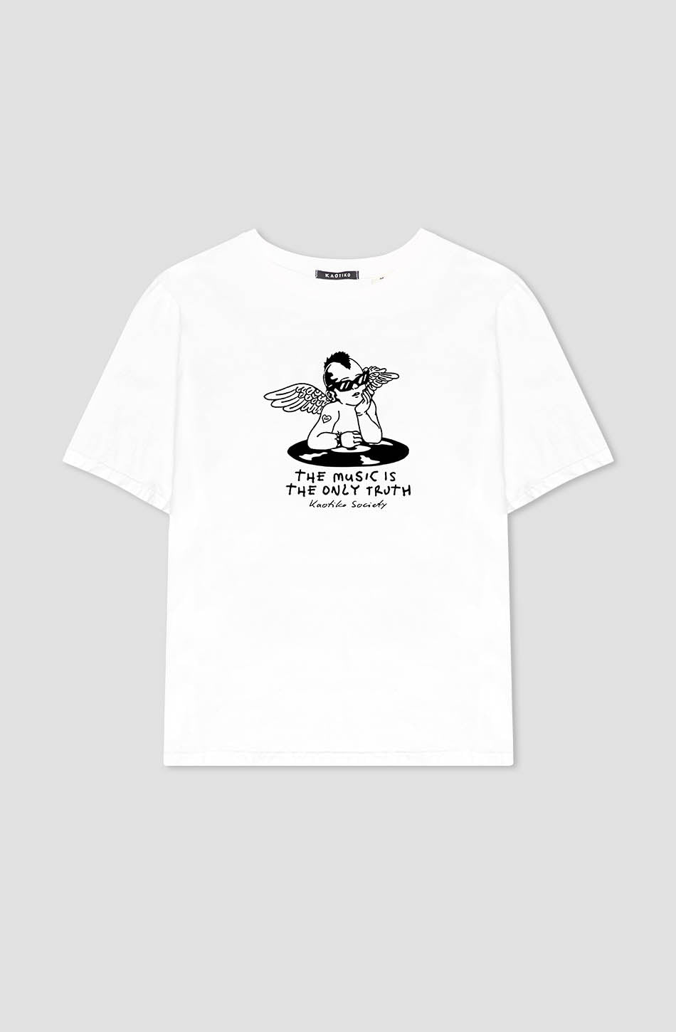 Camiseta Washed Punk Angel White