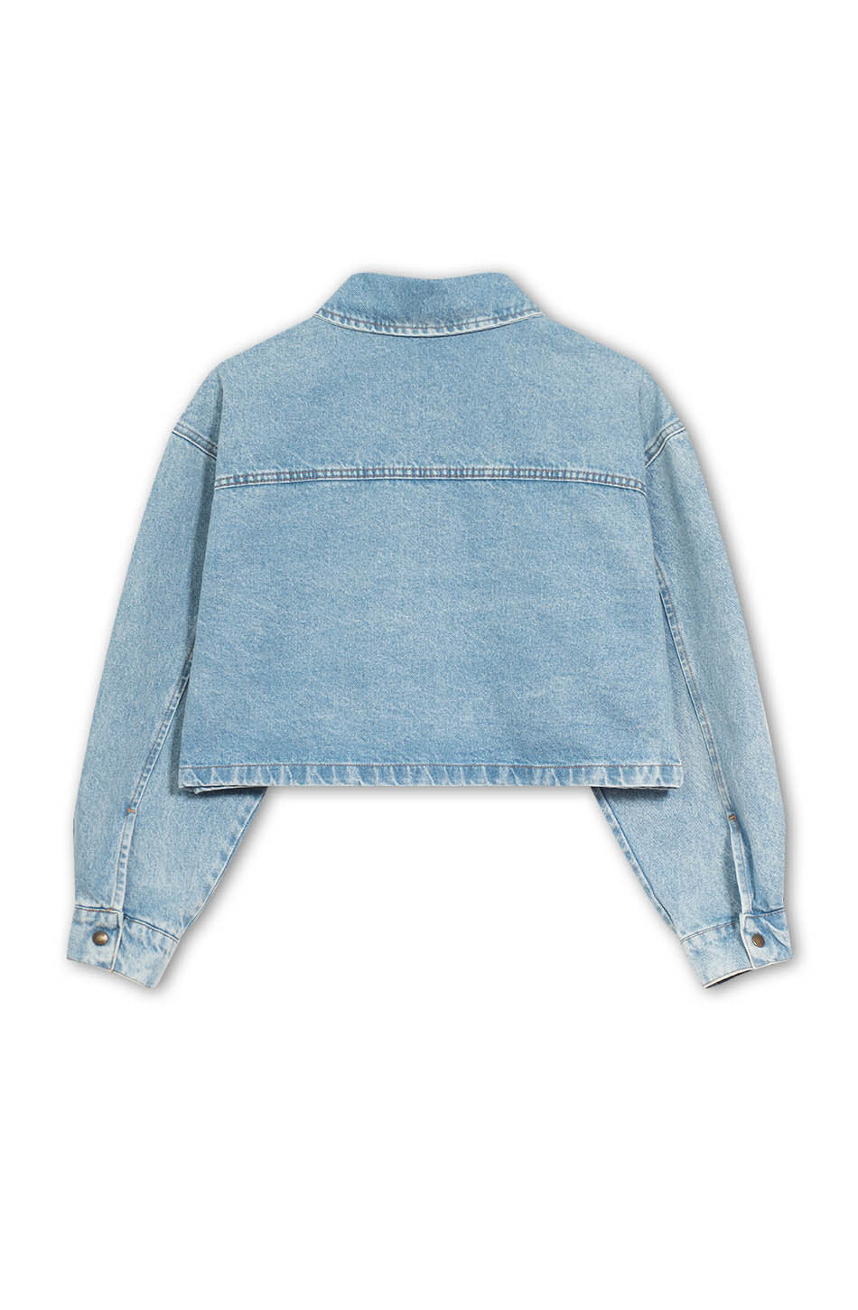 Chaqueta Pockets Washed Denim