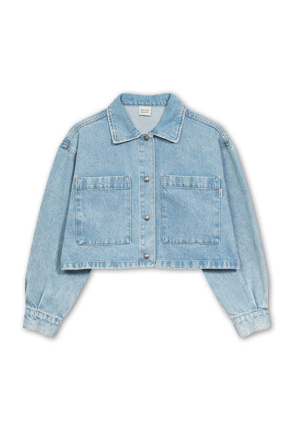 Chaqueta Pockets Washed Denim