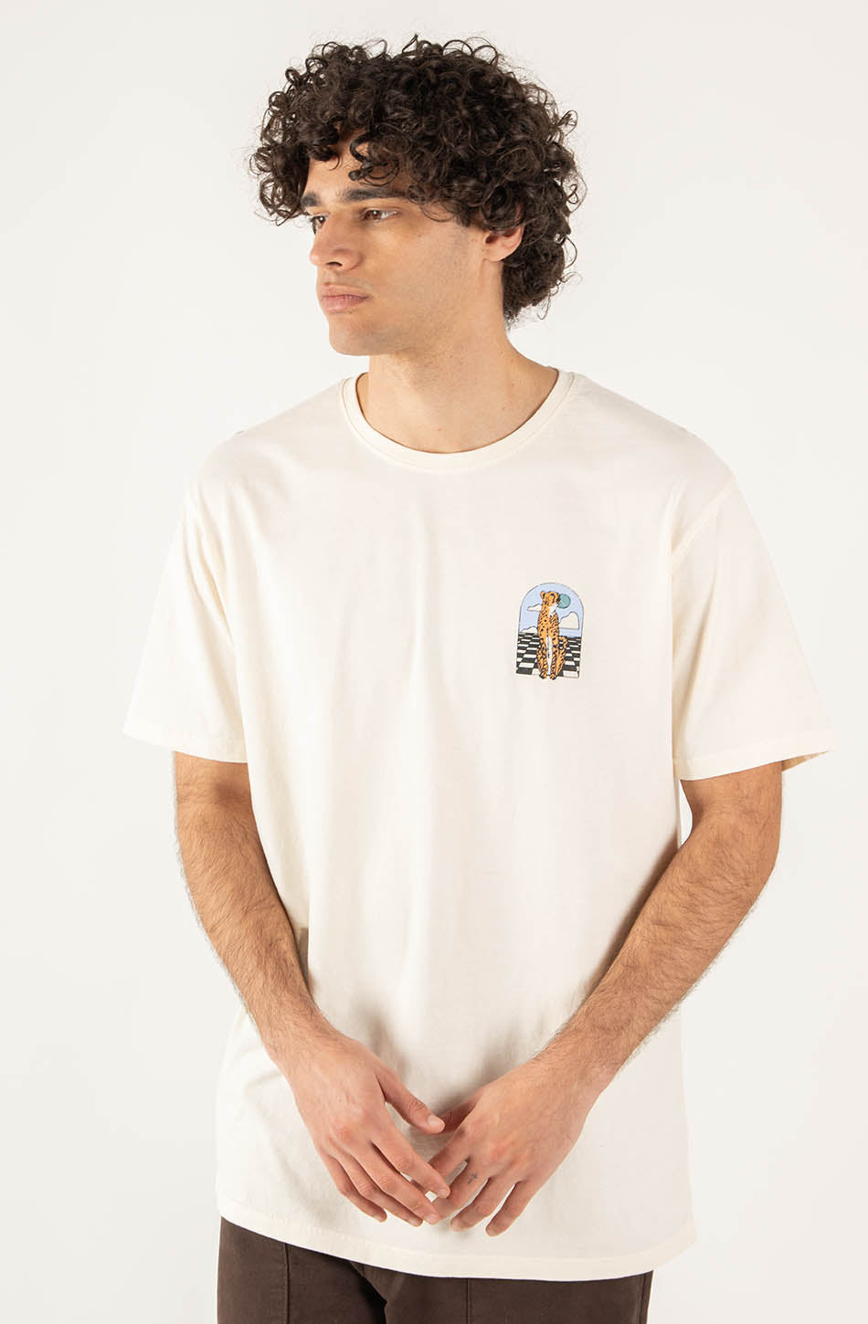 Washed Fearless Dreamer Ivory T-shirt