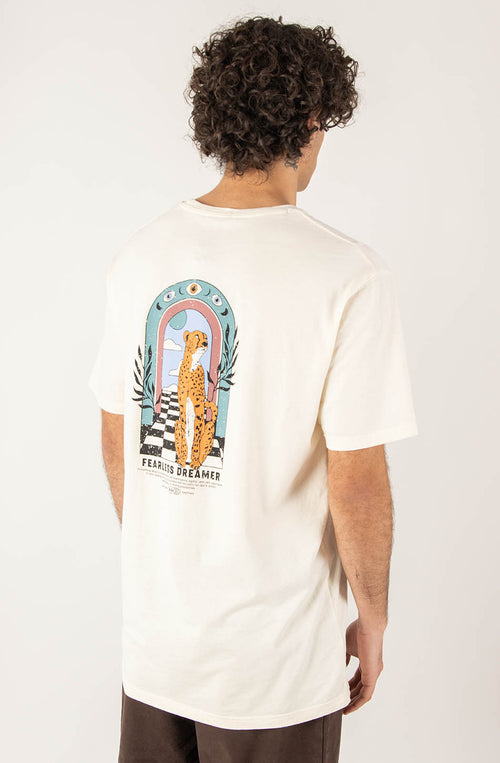 Washed Fearless Dreamer Ivory T-shirt