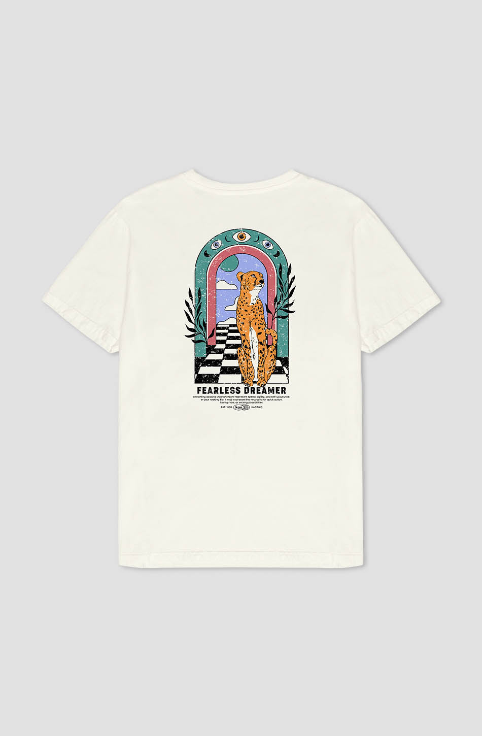 Camiseta Washed Fearless Dreamer Ivory