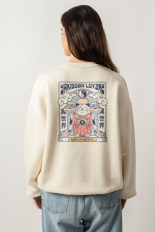 Sudadera Yakisoba Lovers Organic Cotton Ivory