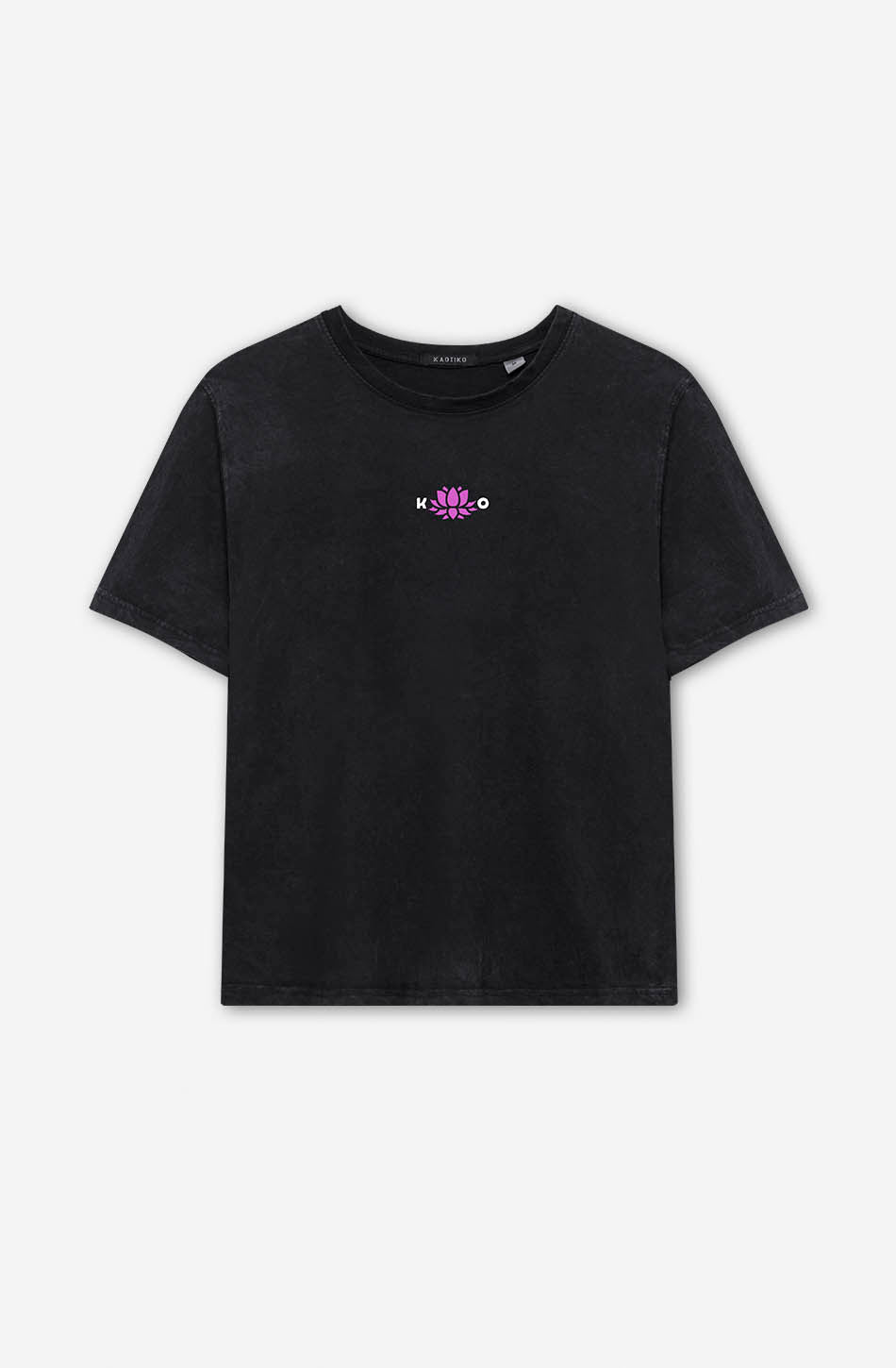 Washed Lotus Door Black T-shirt