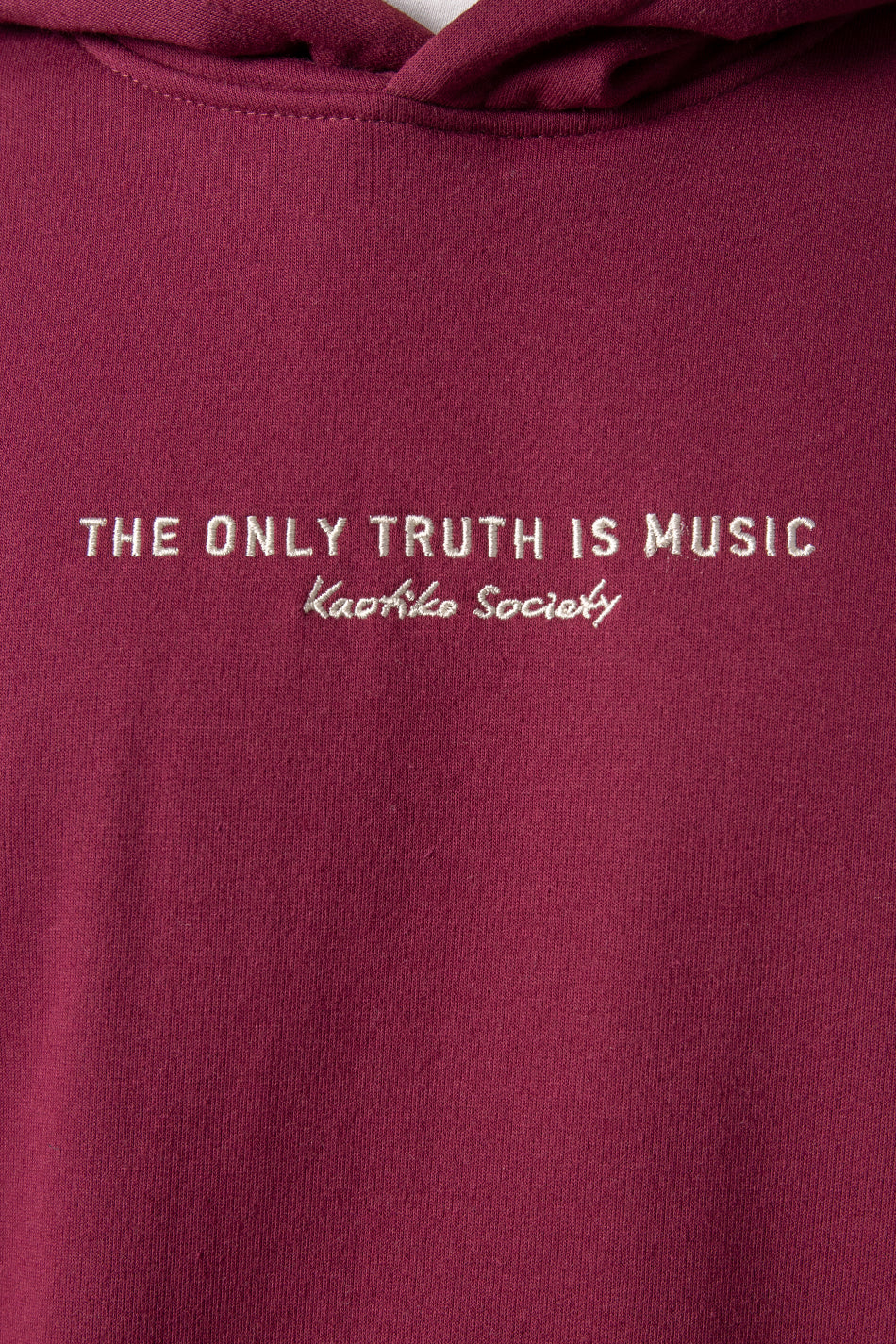 Sudadera The Only Truth Is Music Wine