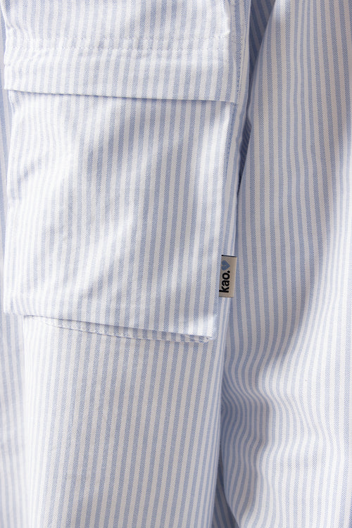 Blue/White Striped Loui Shirt