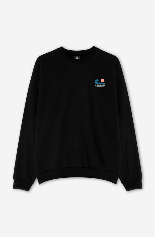 A Coruña Black Sweatshirt