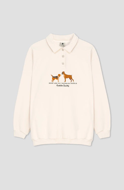 Puppies Jack Ivory Sweatshirt