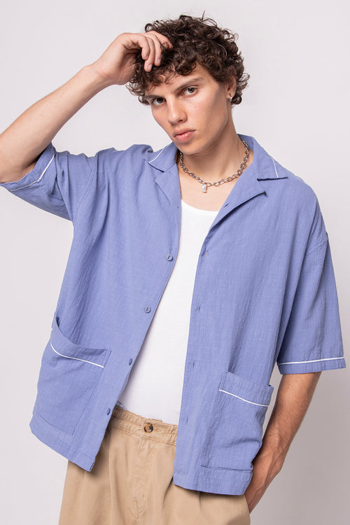 Blue Pajama Shirt