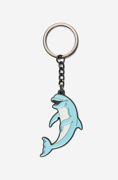 Metal Dolphin Keychain