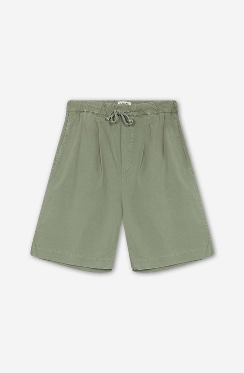 Bermuda Relaxed Canvas Pinzas Slate