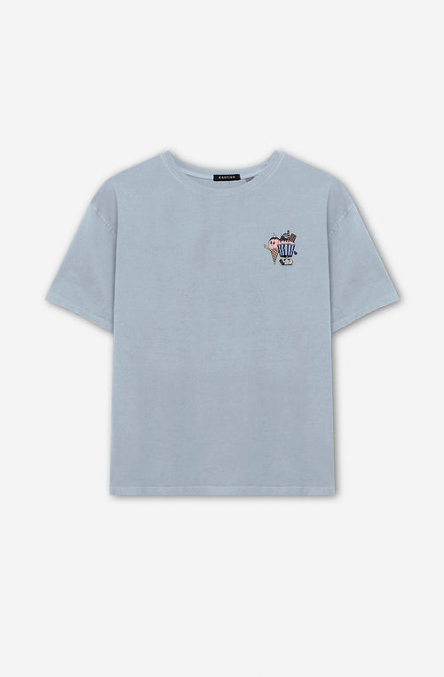 Washed Ice Cream Steel T-shirt