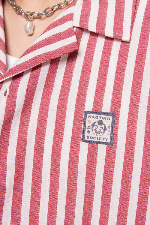 Red Ivory Stripes Sumo Shirt